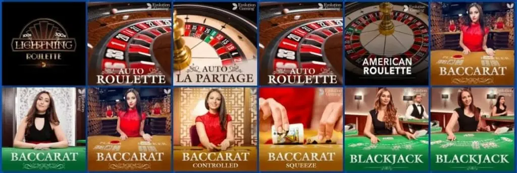 EuslotsCasino Tischspiele