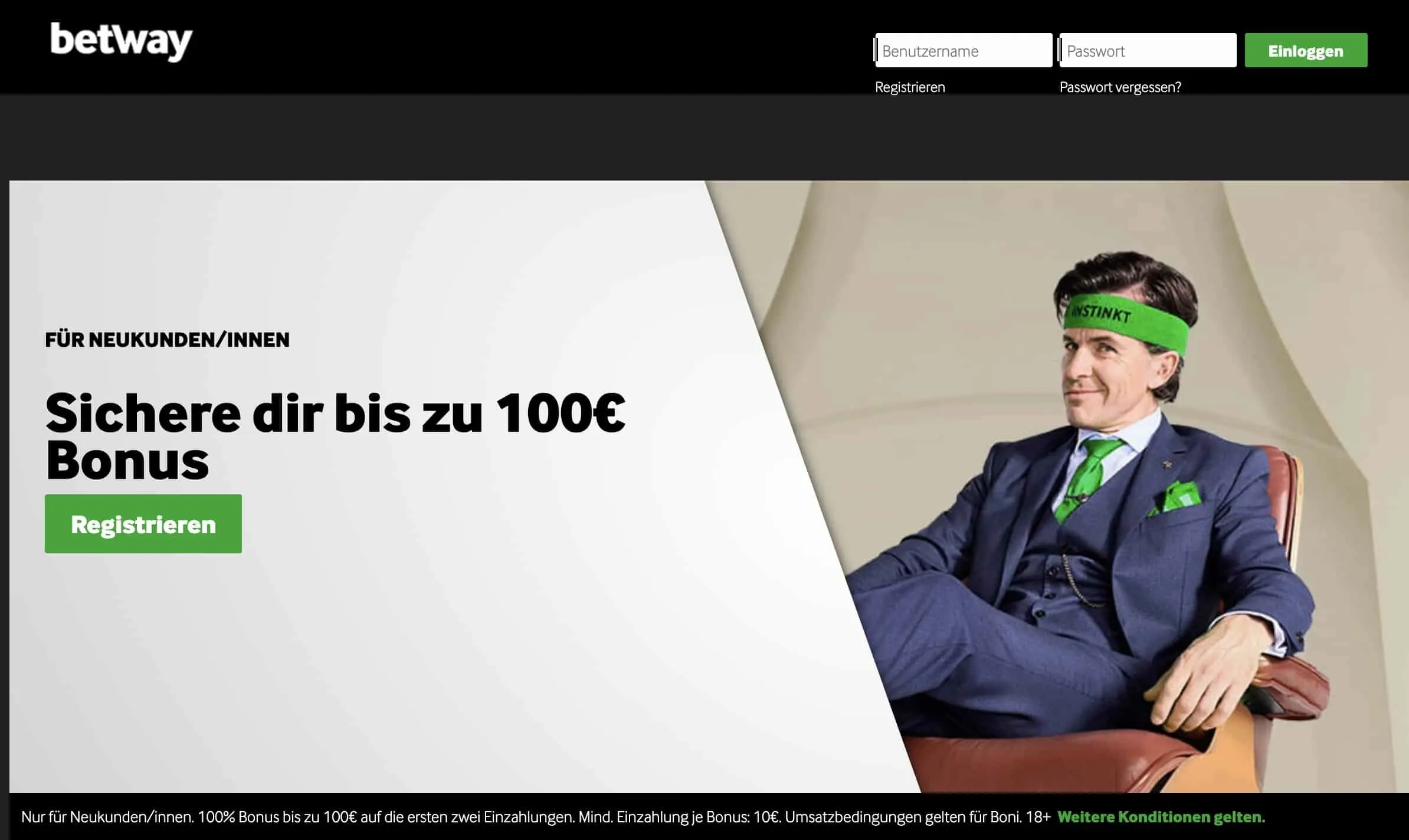 betway casino homepage