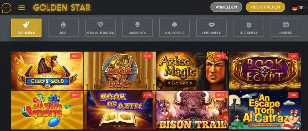 Golden Star Casino Anmelden