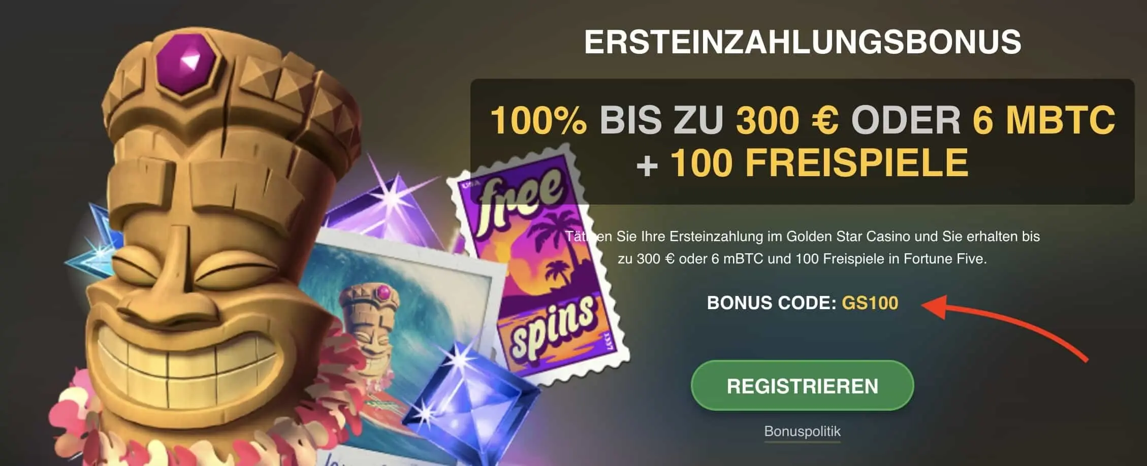 Golden Star Casino Bonus Code ohne Einzahlung