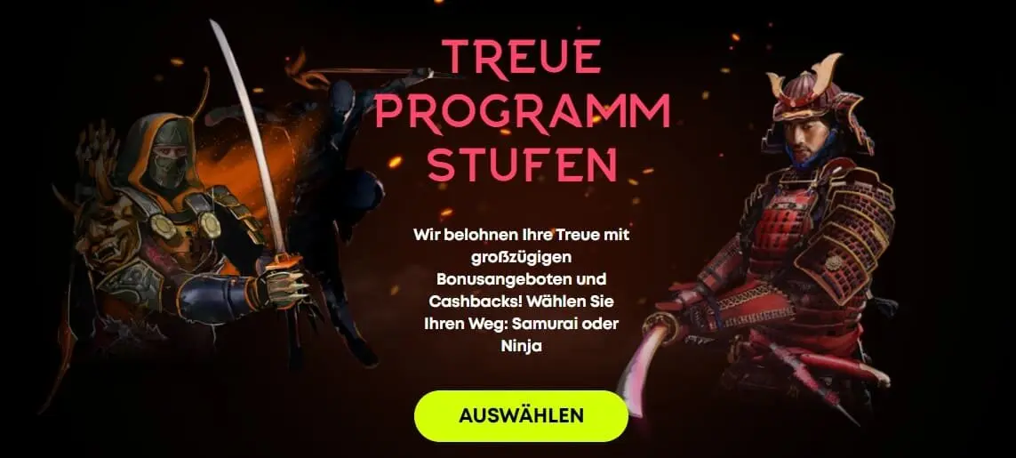Spin Samurai treue Programm
